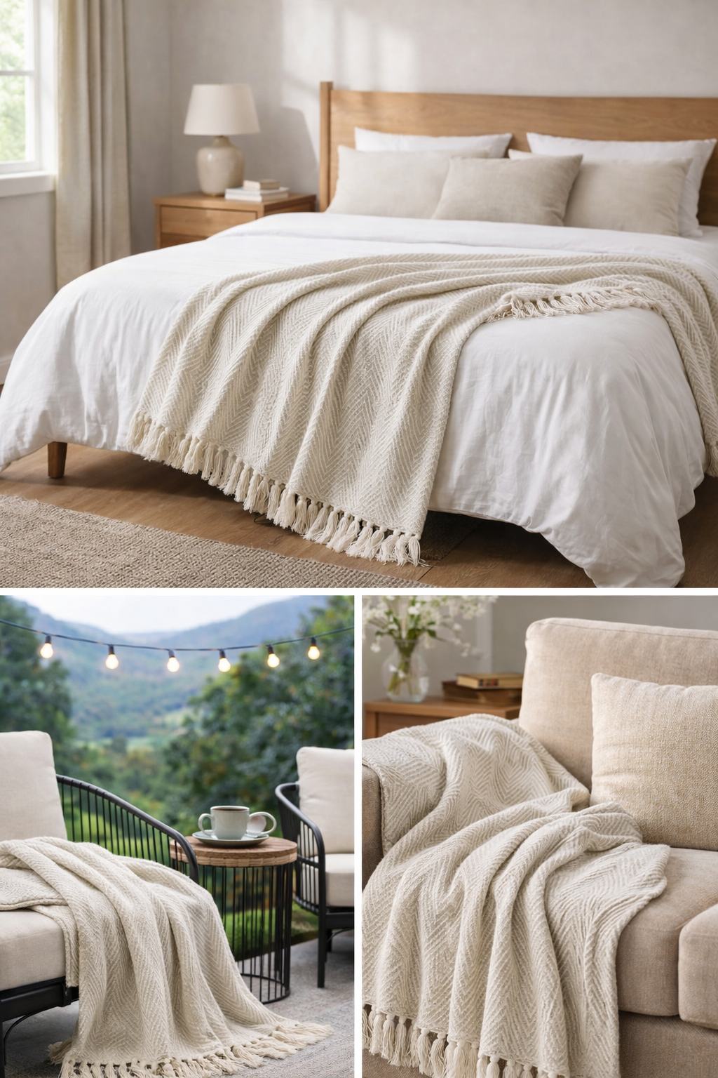 Anvaya Noor Herringbone Throw