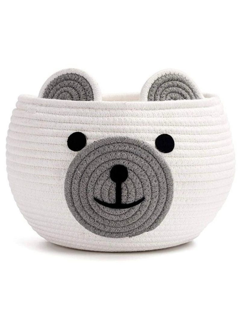 Anvaya Aranya Bear Handwoven Storage Basket 25x25x20 cm