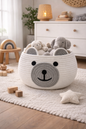 Anvaya Aranya Bear Handwoven Storage Basket 25x25x20 cm