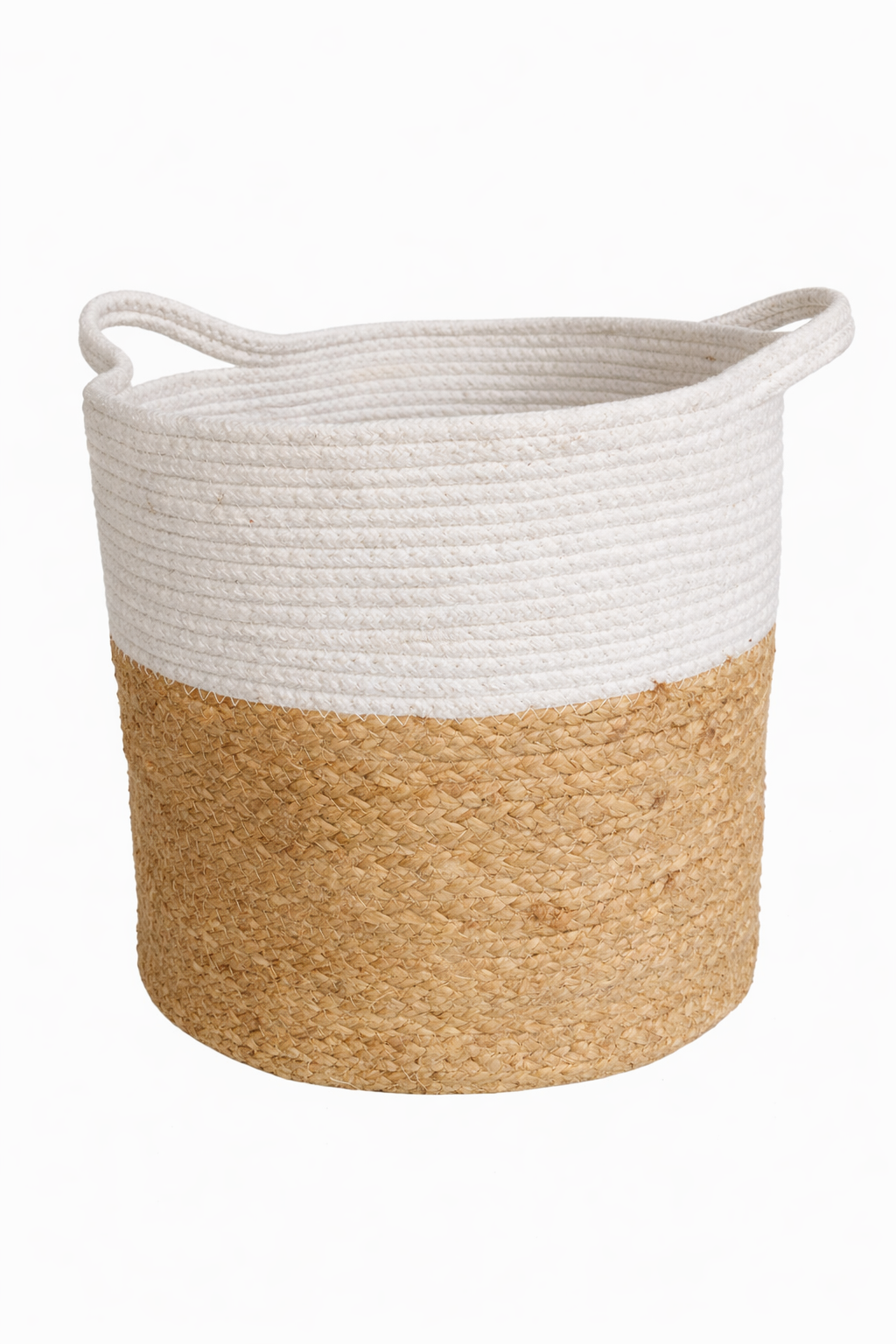 Anvaya Kora Jute & Cotton Planter Basket