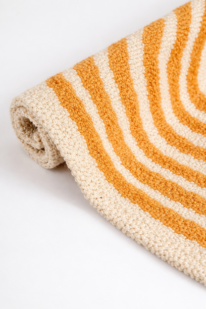 Anvaya Aranya Suncrest Handwoven Cotton Bath / Door Mat — 40 × 60 cm