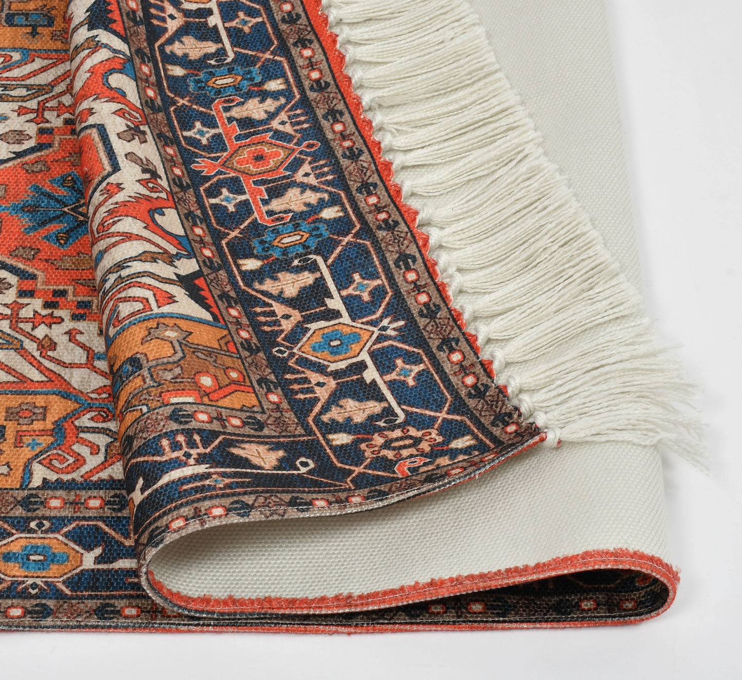 Anvaya Kairav Handwoven Medallion Rug — 2 × 4 ft