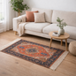 Anvaya Kairav Handwoven Medallion Rug — 2 × 4 ft