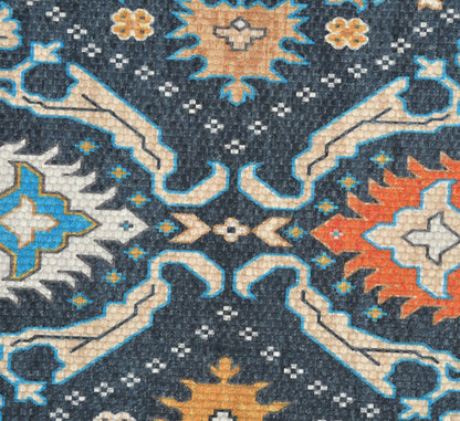 Anvaya Neelara Handwoven Heritage Rug — 2 × 4 ft