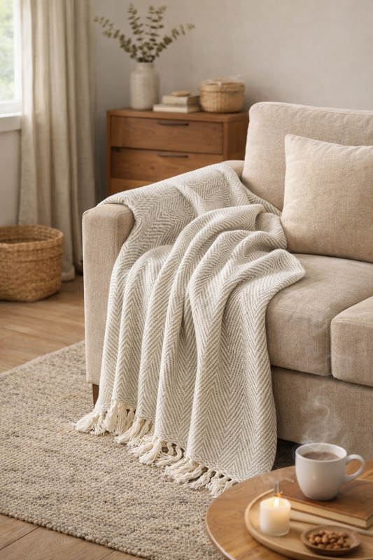 Anvaya Noor Herringbone Throw